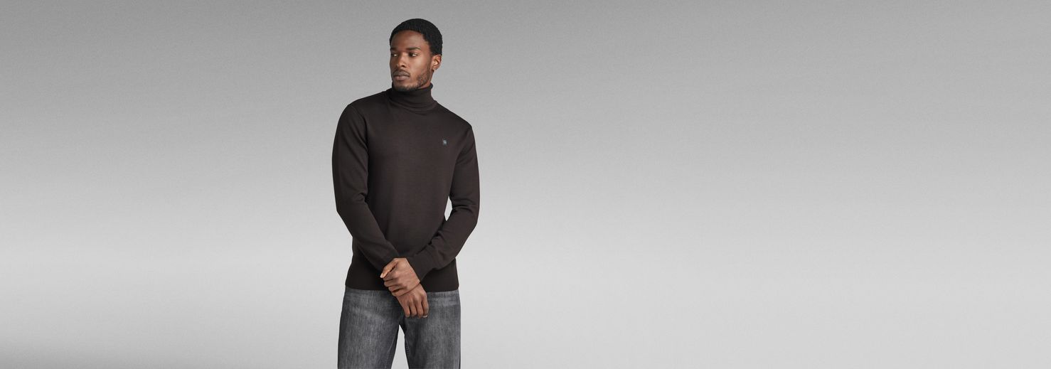 Premium Core Turtle Knit | ブラック | G-Star RAW® JP